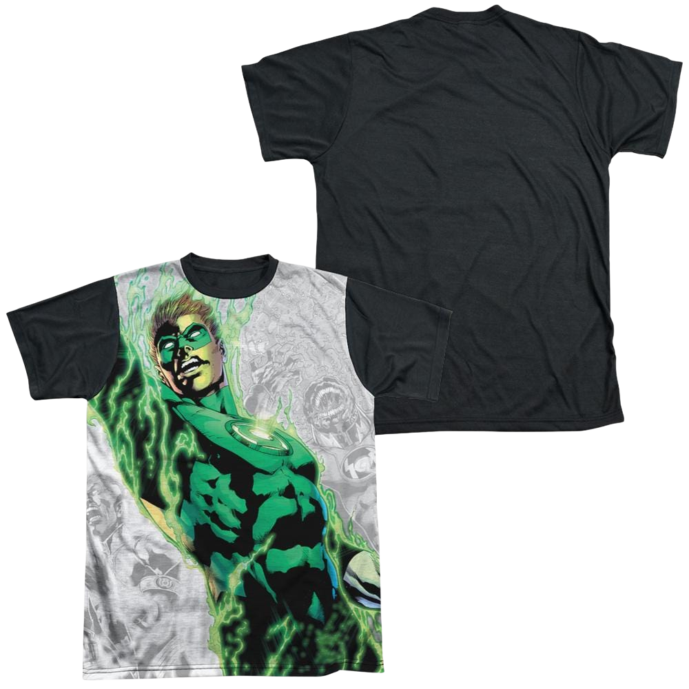 Green Lantern Light Em Up - Men's Black Back T-Shirt Men's Black Back T-Shirt Green Lantern