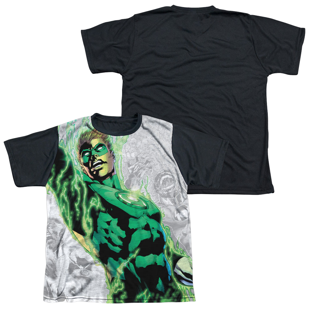 Green Lantern Light Em Up - Youth Black Back T-Shirt Youth Black Back T-Shirt (Ages 8-12) Green Lantern