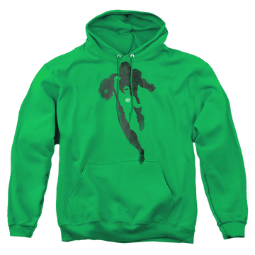 Kelly green pullover hoodie with Green Lantern Lantern Knockout graphic