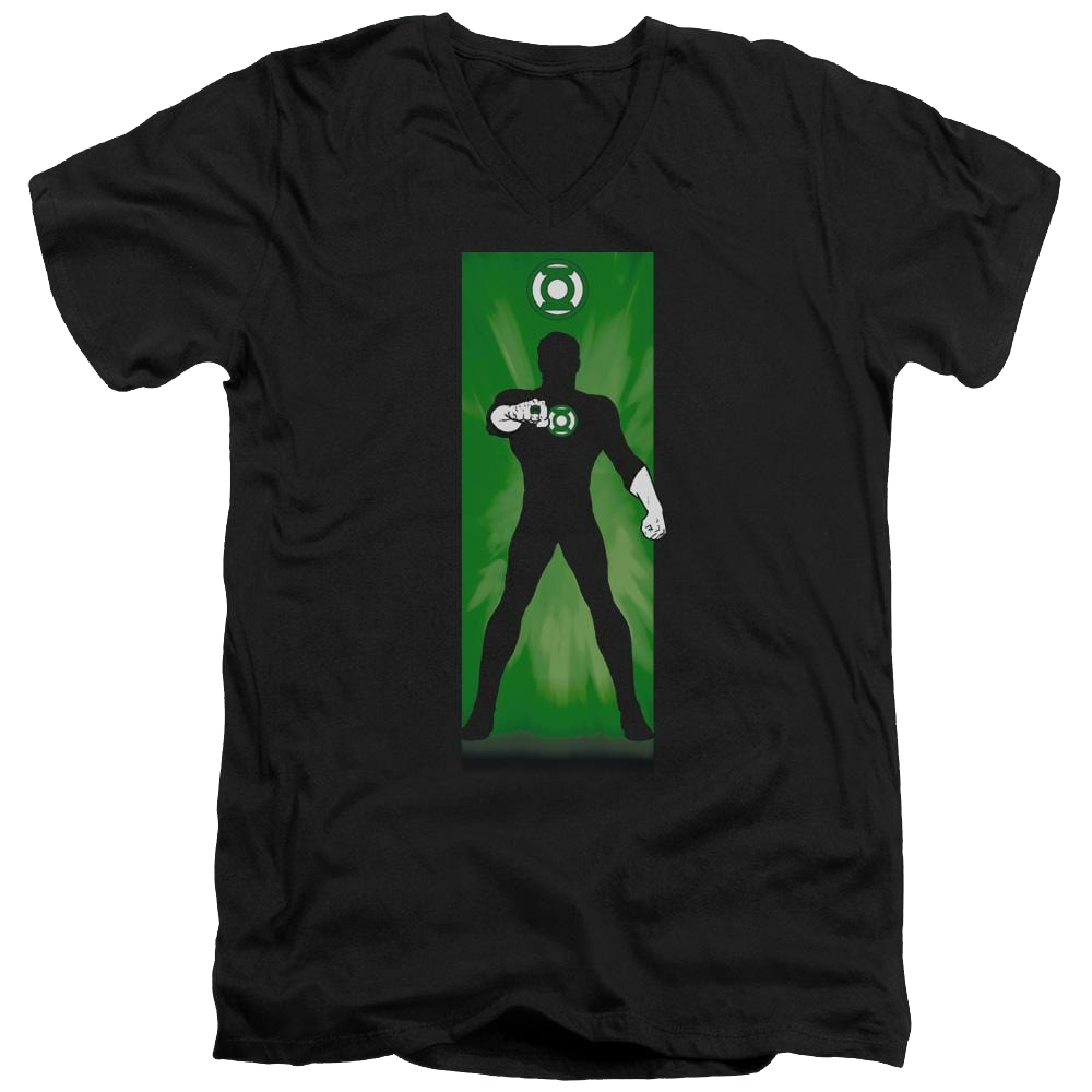 DC Comics Green Lantern Block - Men's V-Neck T-Shirt Men's V-Neck T-Shirt Green Lantern