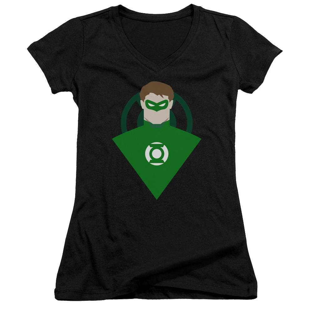 DC Comics Simple Gl - Juniors V-Neck T-Shirt Juniors V-Neck T-Shirt Green Lantern