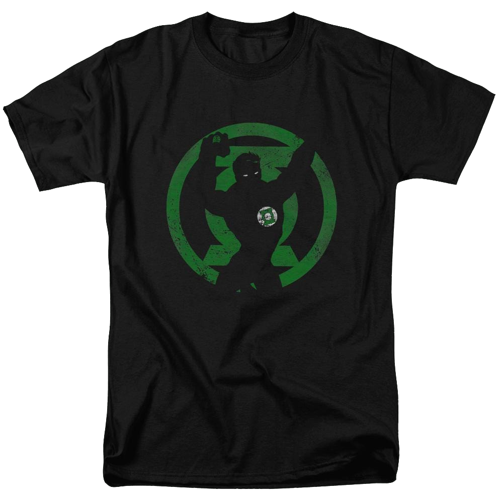 DC Comics Gl Symbol Knockout - Men's Regular Fit T-Shirt Men's Regular Fit T-Shirt Green Lantern