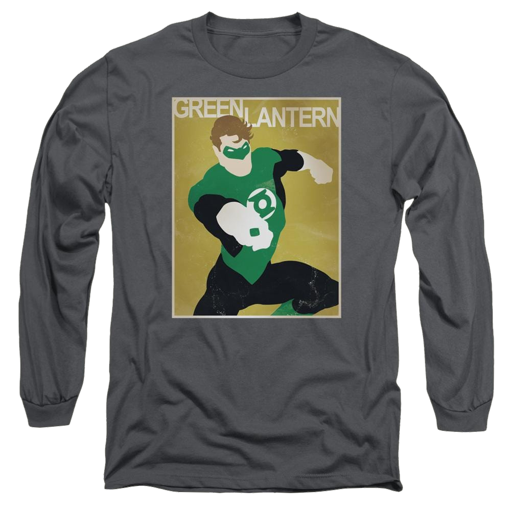 DC Comics Simple Gl Poster - Men's Long Sleeve T-Shirt Men's Long Sleeve T-Shirt Green Lantern
