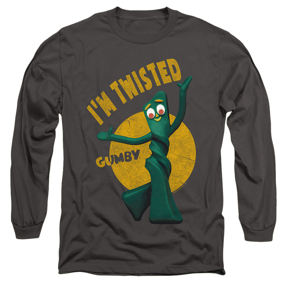 Gumby Twisted Men's Long Sleeve T-Shirt Men's Long Sleeve T-Shirt Gumby