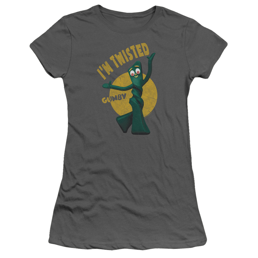 Gumby Twisted Juniors T-Shirt Juniors T-Shirt Gumby