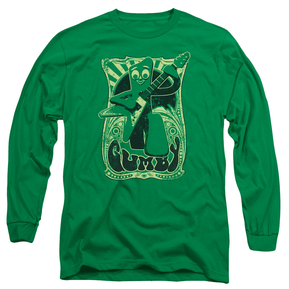 Gumby Vintage Rock Poster Men's Long Sleeve T-Shirt Men's Long Sleeve T-Shirt Gumby