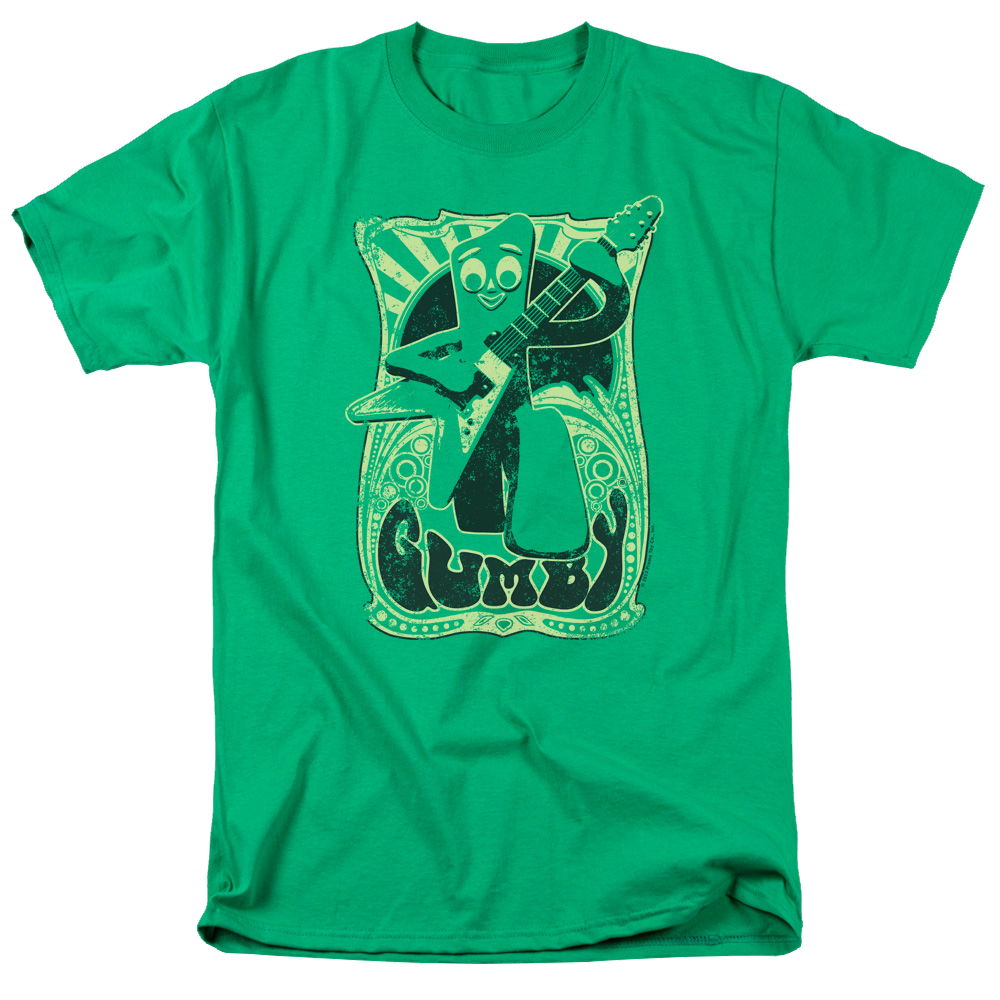 Gumby Vintage Rock Poster Men's Regular Fit T-Shirt Men's Regular Fit T-Shirt Gumby