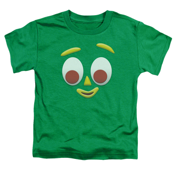 Kelly green toddler t-shirt with Gumby Gumbme graphic