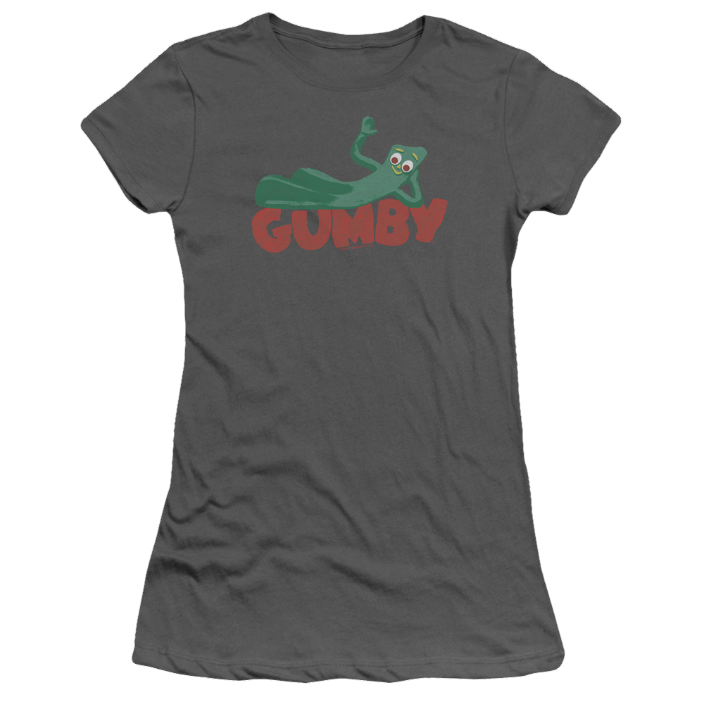 Gumby On Logo Juniors T-Shirt Juniors T-Shirt Gumby