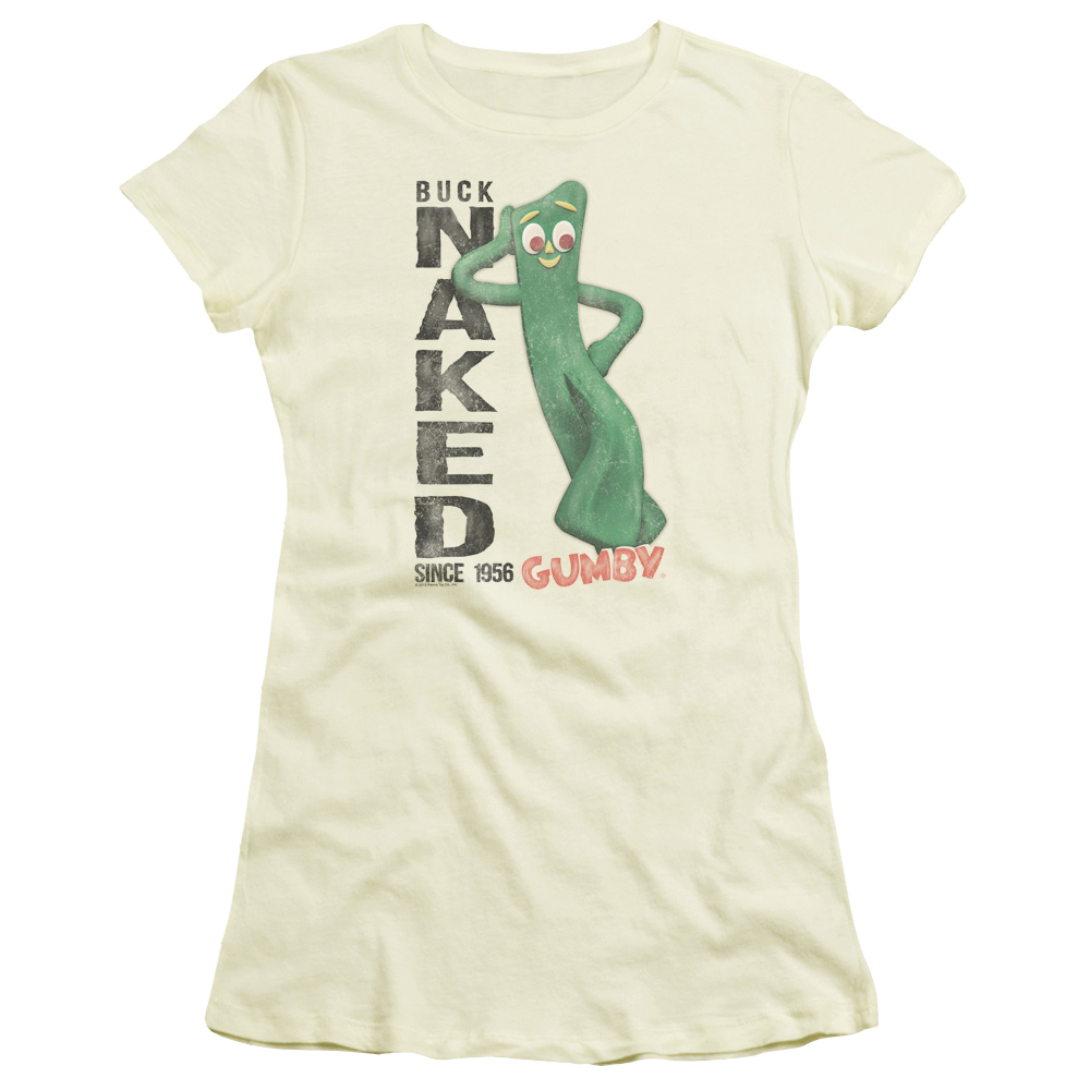 Gumby Buck Naked Juniors T-Shirt Juniors T-Shirt Gumby