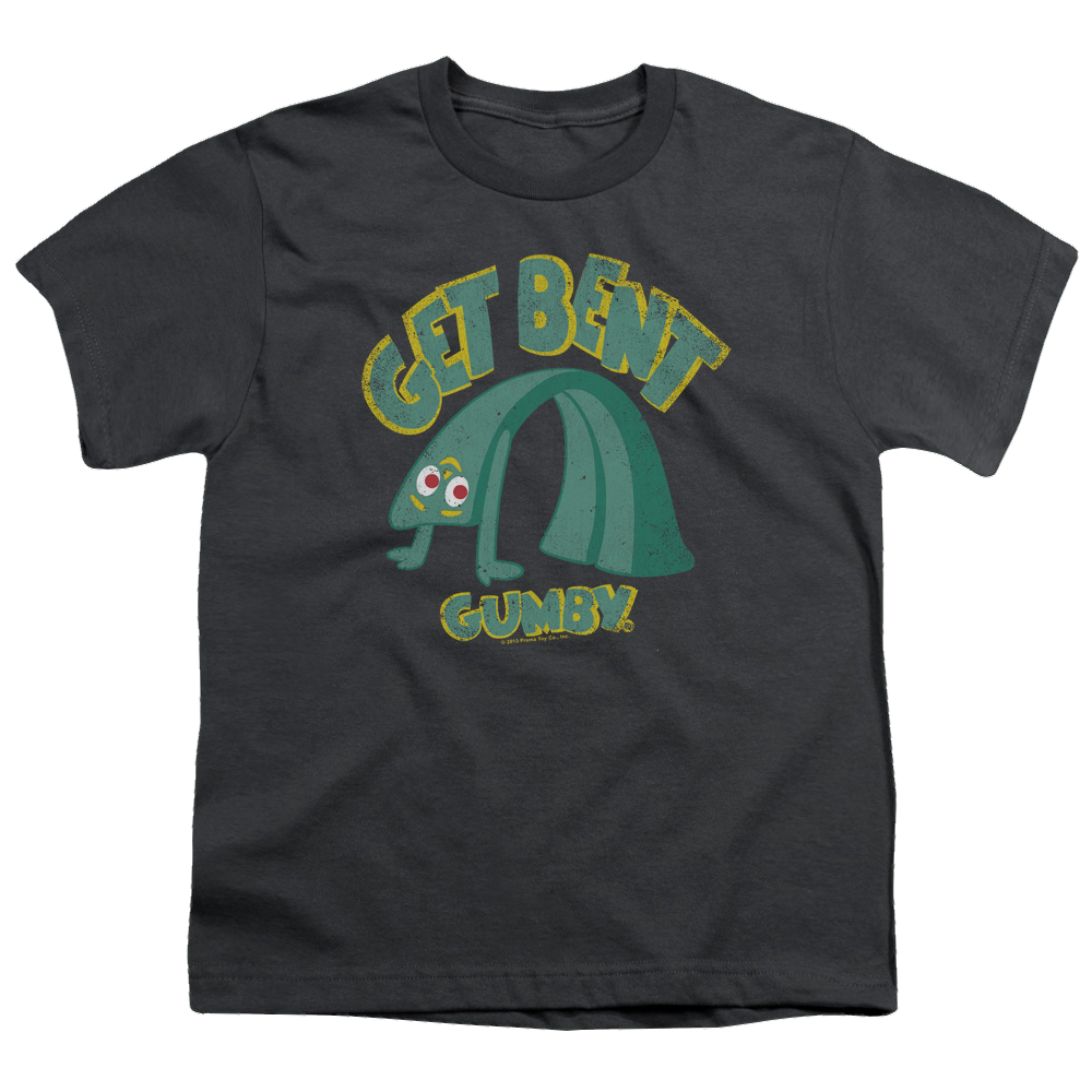 Gumby Get Bent Youth T-Shirt (Ages 8-12) Youth T-Shirt (Ages 8-12) Gumby