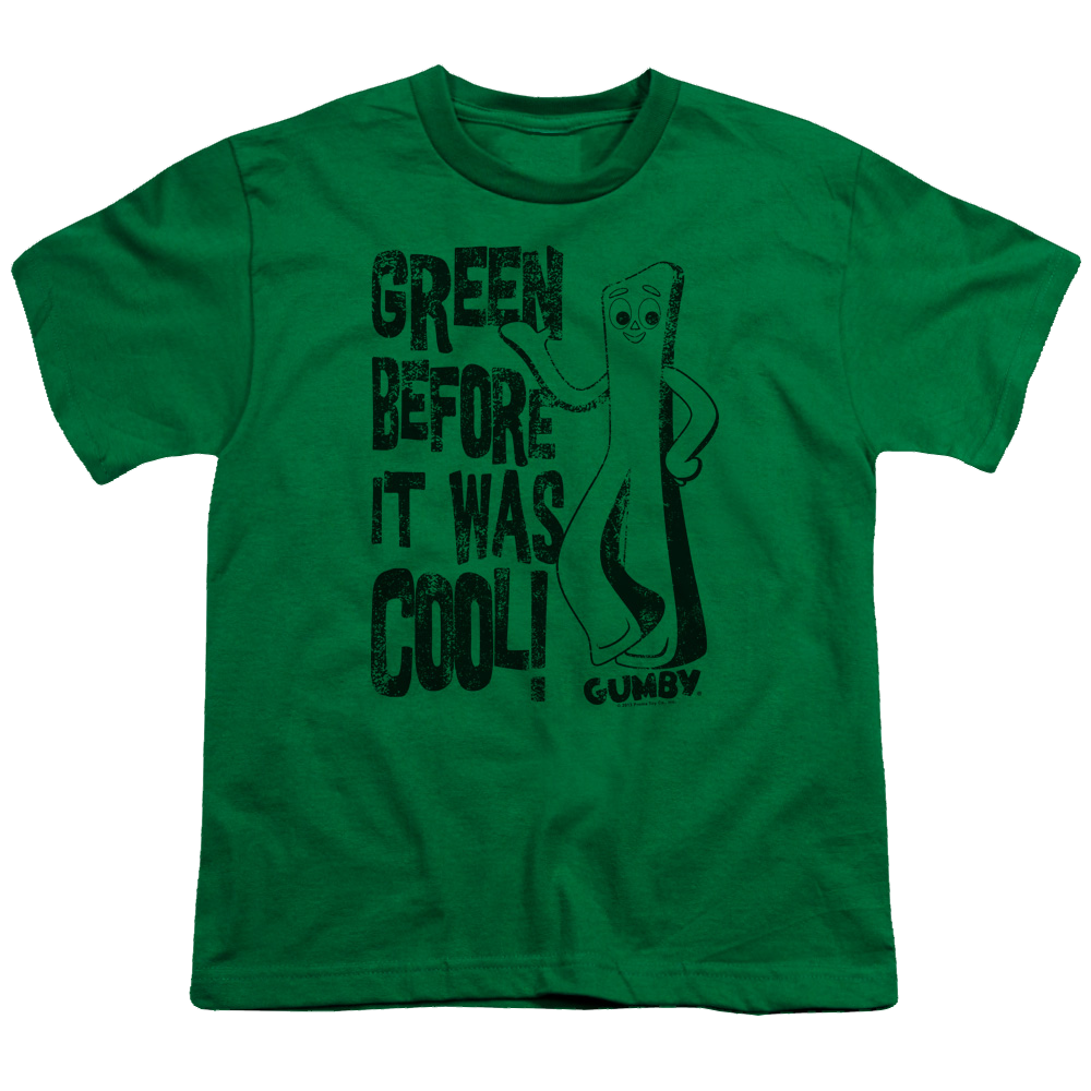 Gumby Cool Green Youth T-Shirt (Ages 8-12) Youth T-Shirt (Ages 8-12) Gumby