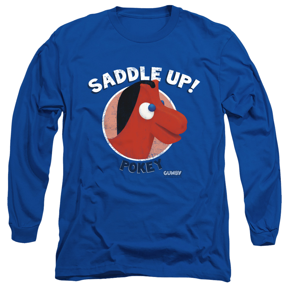 Gumby Saddle Up Men's Long Sleeve T-Shirt Men's Long Sleeve T-Shirt Gumby