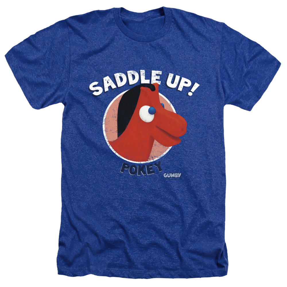 Gumby Saddle Up Men's Heather T-Shirt Men's Heather T-Shirt Gumby