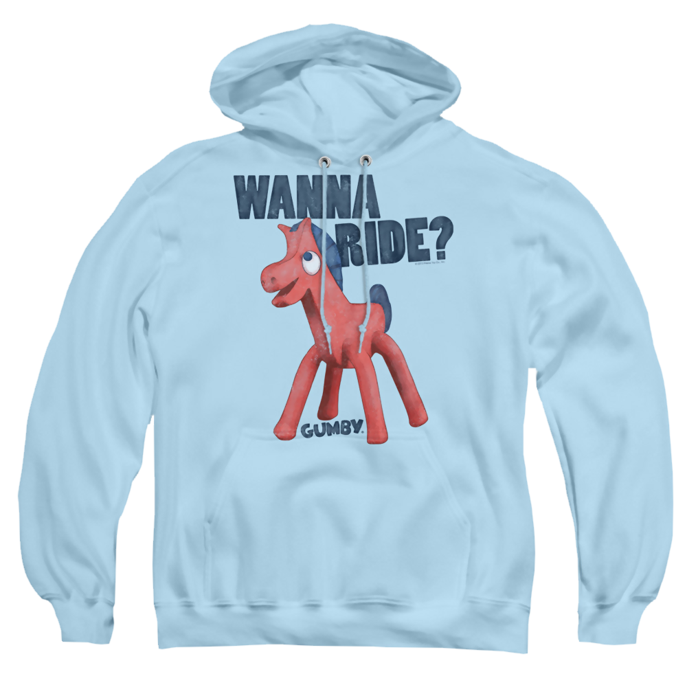Gumby Wanna Ride - Pullover Hoodie Pullover Hoodie Gumby