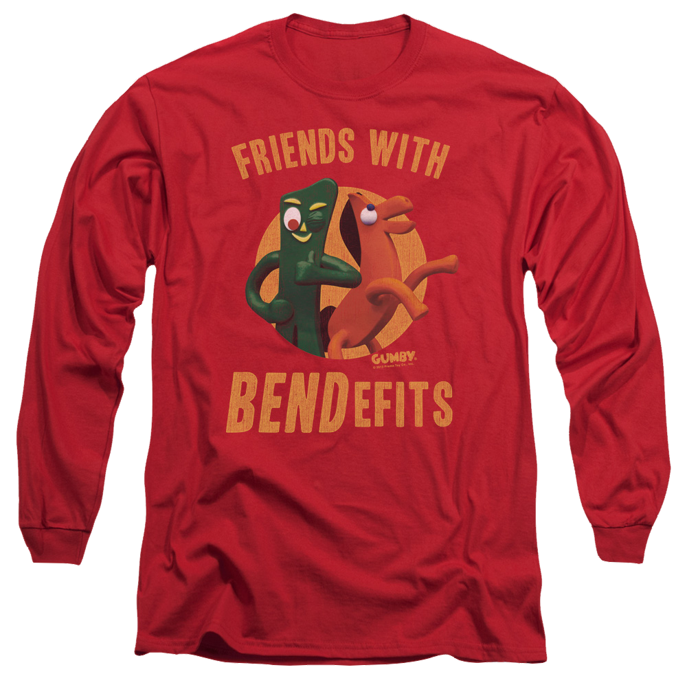 Gumby Bendefits Men's Long Sleeve T-Shirt Men's Long Sleeve T-Shirt Gumby