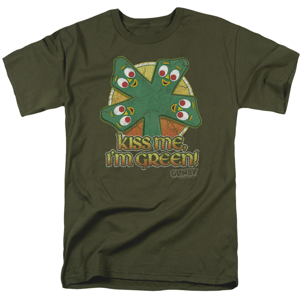 Gumby Kiss Me - Men's Regular Fit T-Shirt Men's Regular Fit T-Shirt Gumby
