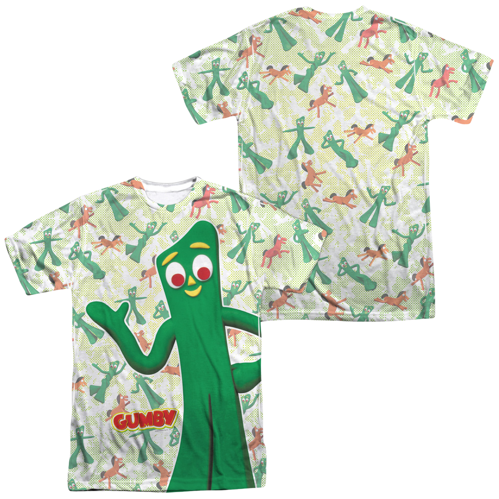 Gumby Friendly Greeting Men's All Over Print T-Shirt Men's All-Over Print T-Shirt Gumby