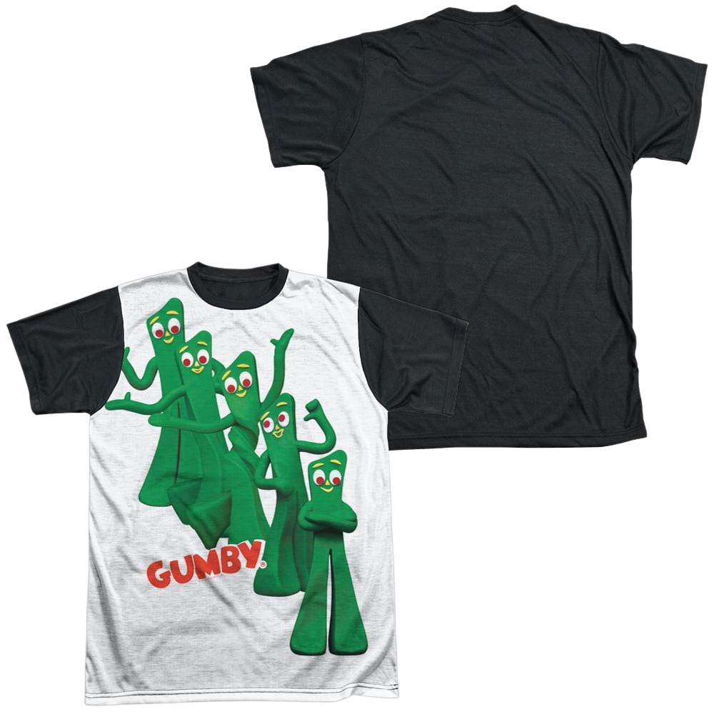 Gumby Moves Men's Black Back T-Shirt Men's Black Back T-Shirt Gumby