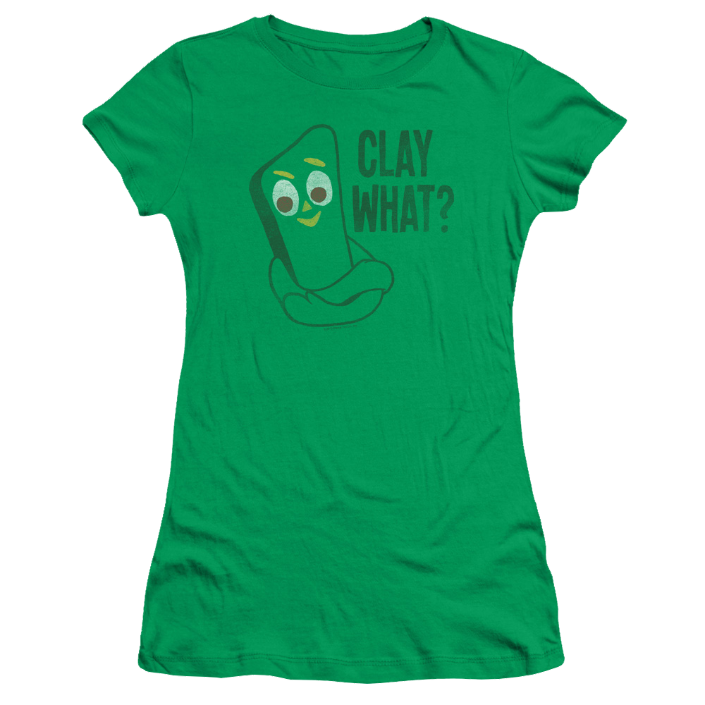 Gumby Clay What Juniors T-Shirt Juniors T-Shirt Gumby