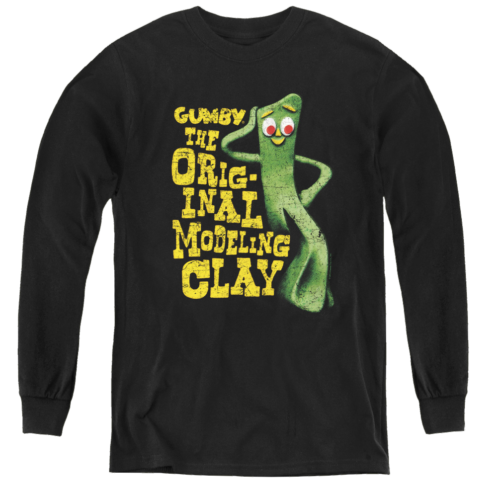 Gumby So Punny - Youth Long Sleeve T-Shirt Youth Long Sleeve T-Shirt Gumby