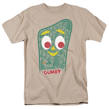Sand men's regular fit t-shirt with Inside Gumby graphic