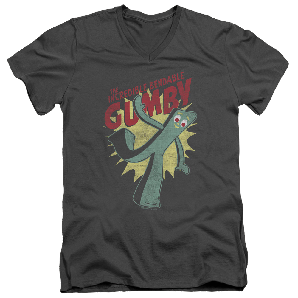 Gumby Bendable Men's V-Neck T-Shirt Men's V-Neck T-Shirt Gumby