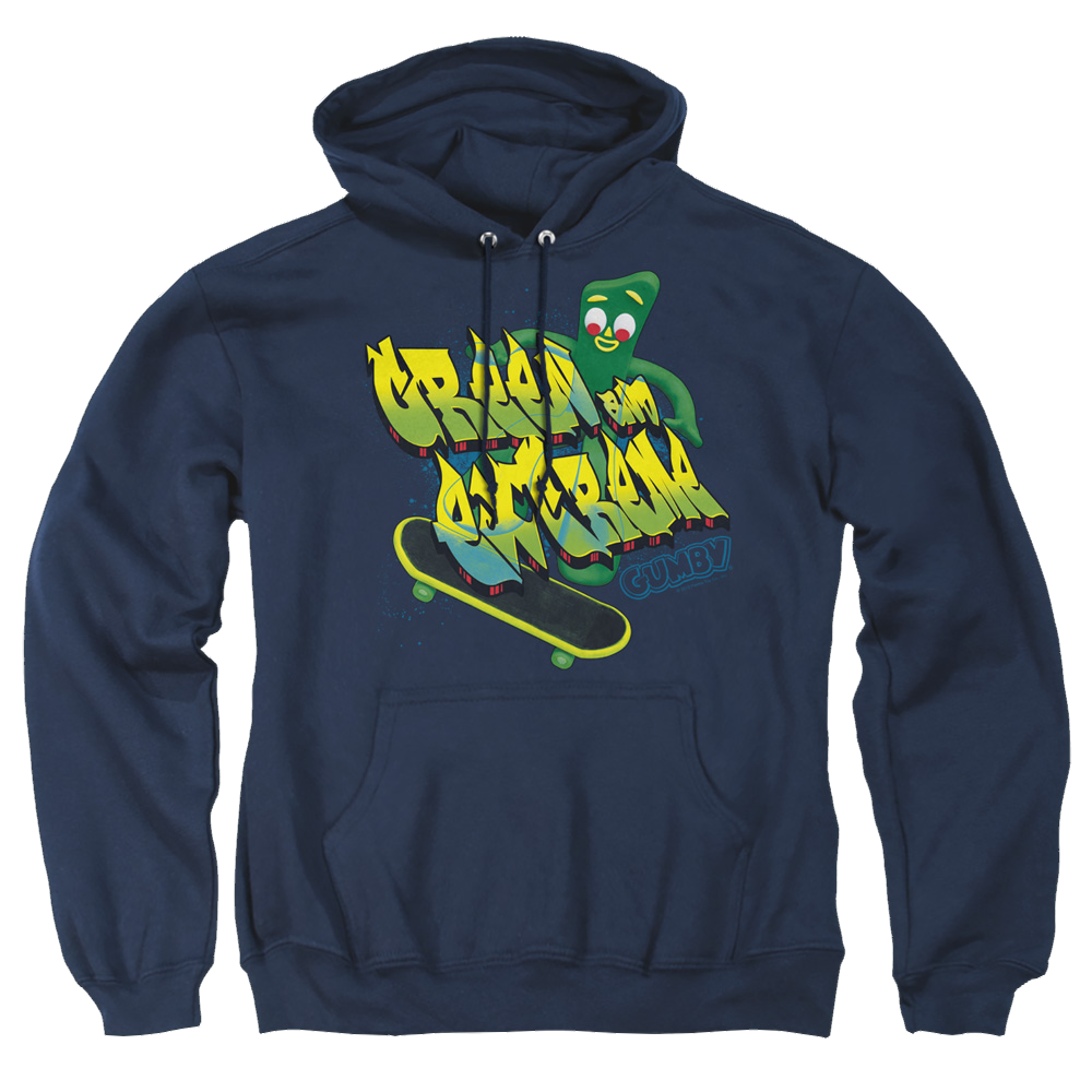 Gumby Green And Extreme Pullover Hoodie Pullover Hoodie Gumby