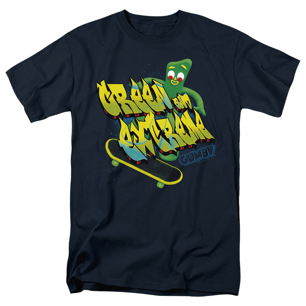 Gumby Green And Extreme Men's Regular Fit T-Shirt Men's Regular Fit T-Shirt Gumby