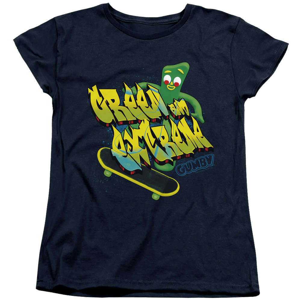 Gumby Green And Extreme Women's T-Shirt Women's T-Shirt Gumby