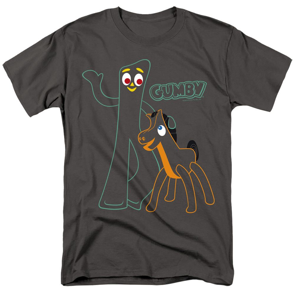 Gumby Outlines Men's Regular Fit T-Shirt Men's Regular Fit T-Shirt Gumby