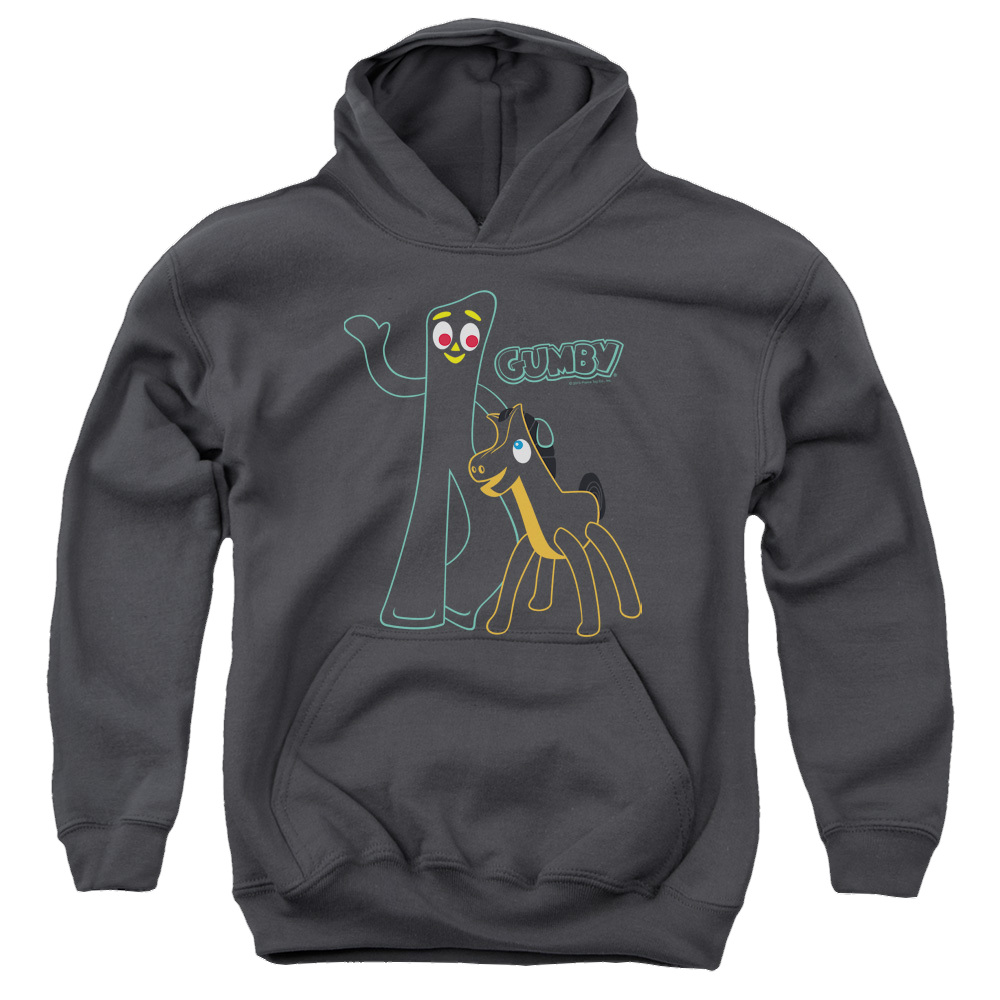 Gumby Outlines Youth Hoodie (Ages 8-12) Youth Hoodie (Ages 8-12) Gumby