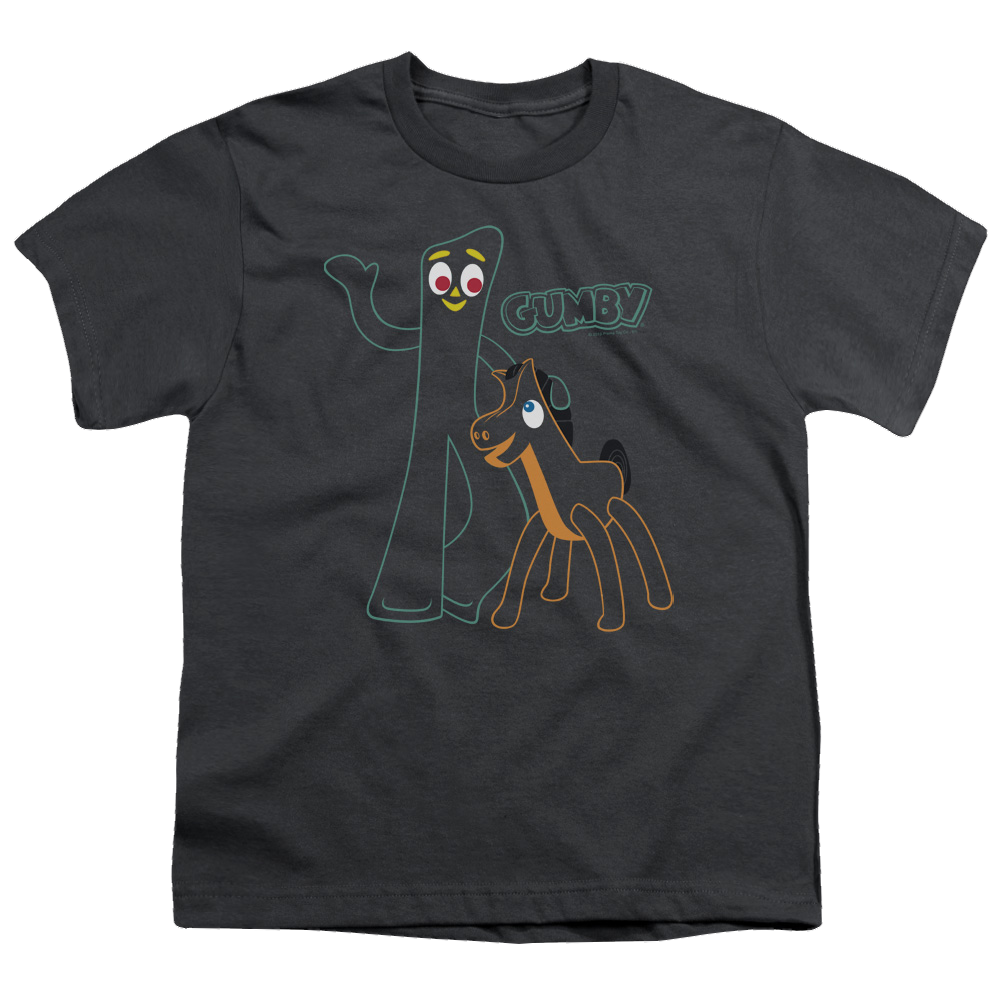 Gumby Outlines Youth T-Shirt (Ages 8-12) Youth T-Shirt (Ages 8-12) Gumby