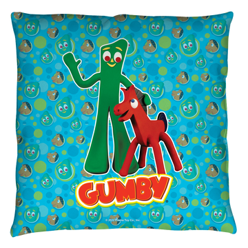 Gumby Best Friends throw pillow