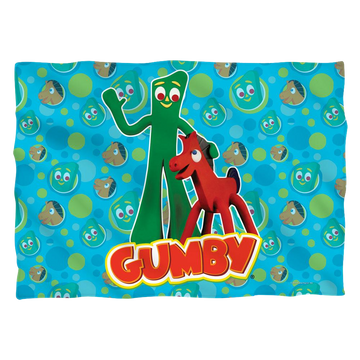 Gumby Best Friends (Front/Back Print) pillow case