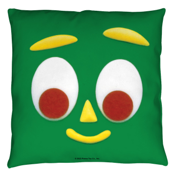 Gumby Big Face throw pillow