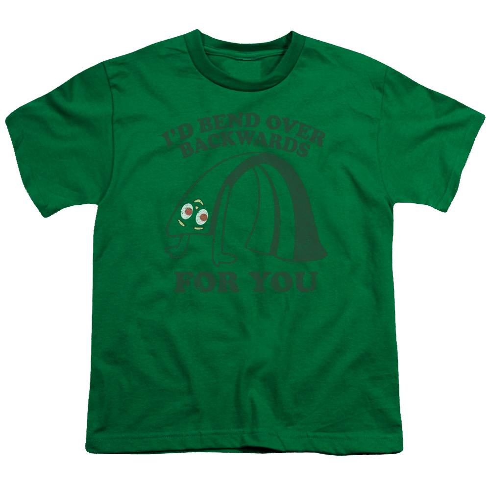 Gumby Bend Backwards - Youth T-Shirt (Ages 8-12) Youth T-Shirt (Ages 8-12) Gumby