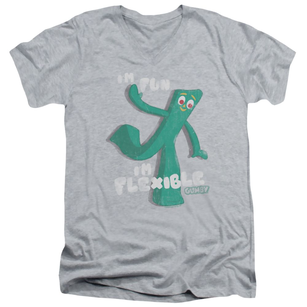 Gumby Flex Men's V-Neck T-Shirt Men's V-Neck T-Shirt Gumby
