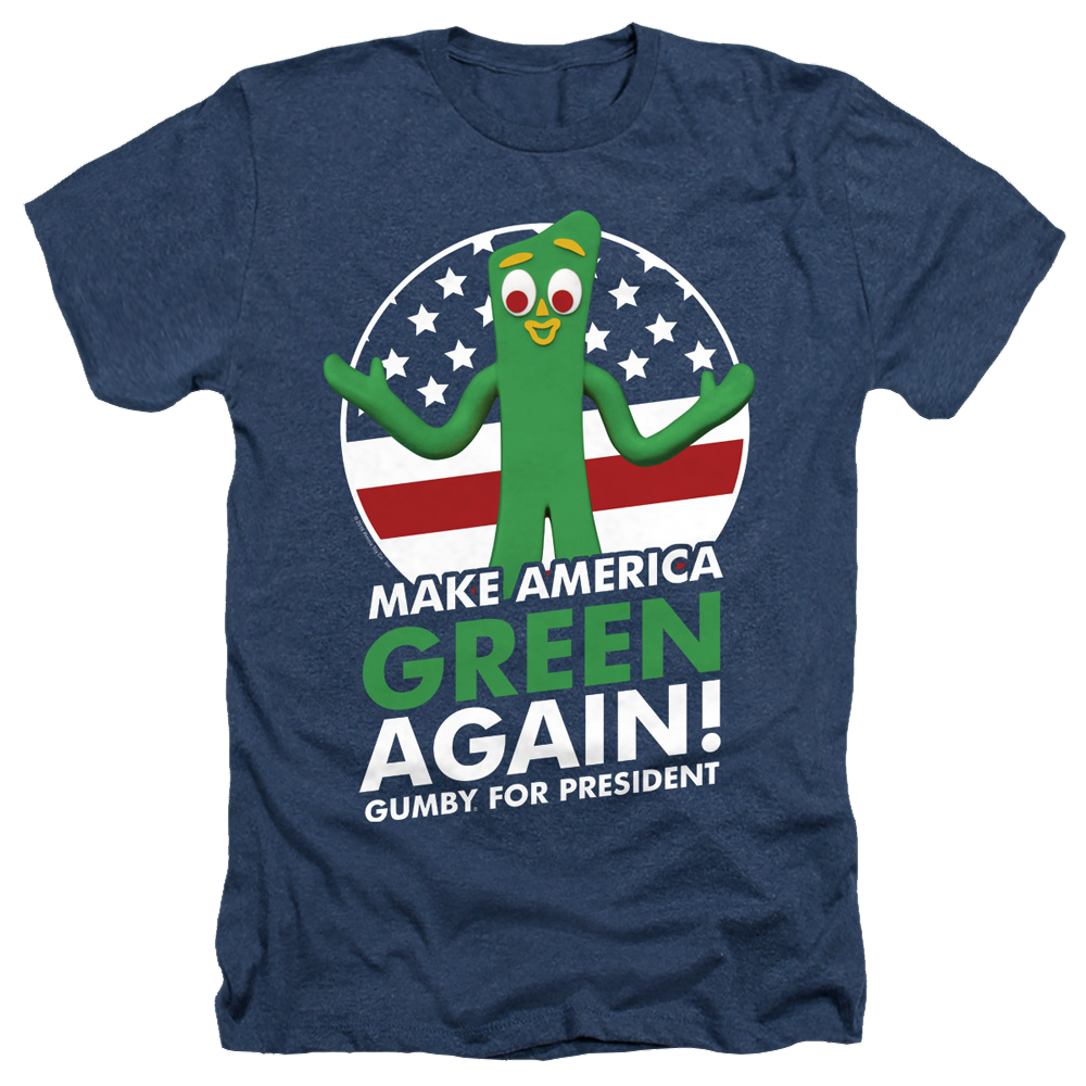 Gumby For President Men's Heather T-Shirt Men's Heather T-Shirt Gumby