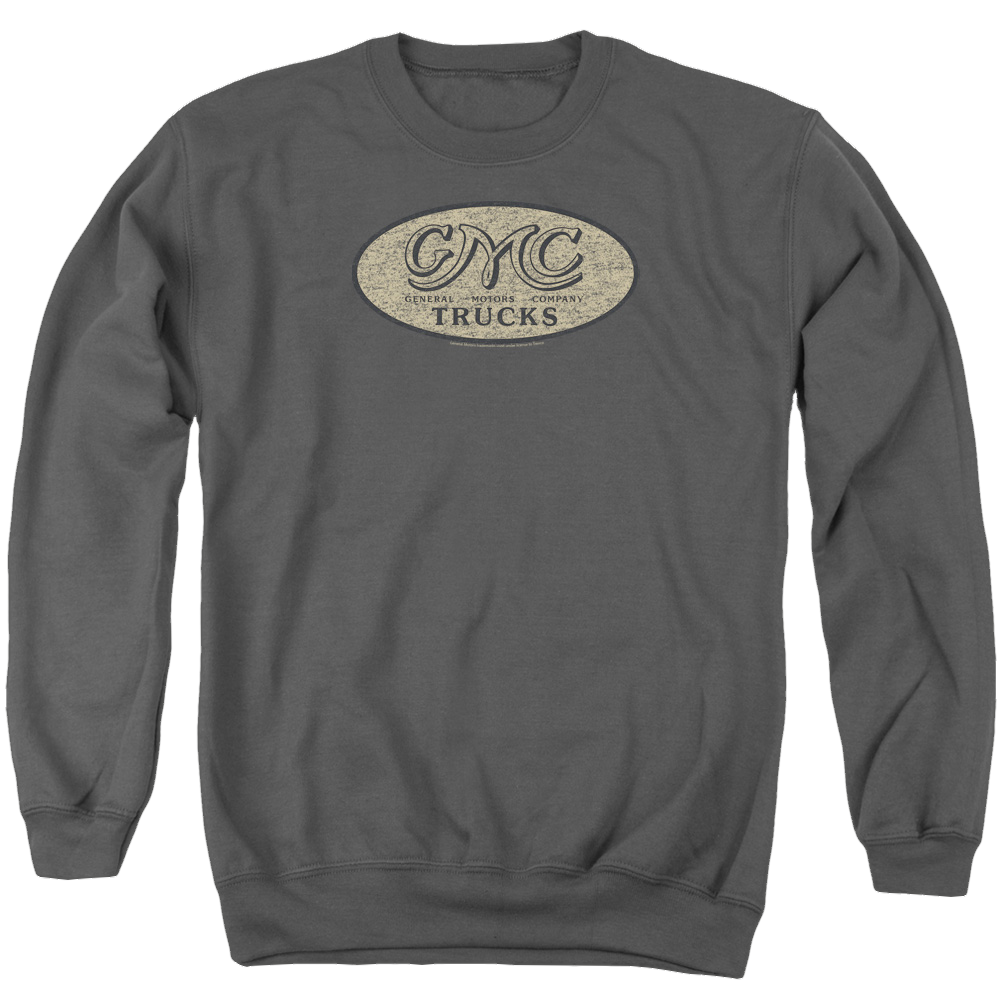 GMC Vintage Oval Logo - Men's Crewneck Sweatshirt Men's Crewneck Sweatshirt GMC