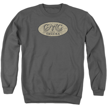 GMC Vintage Oval Logo - Men's Crewneck Sweatshirt Men's Crewneck Sweatshirt GMC