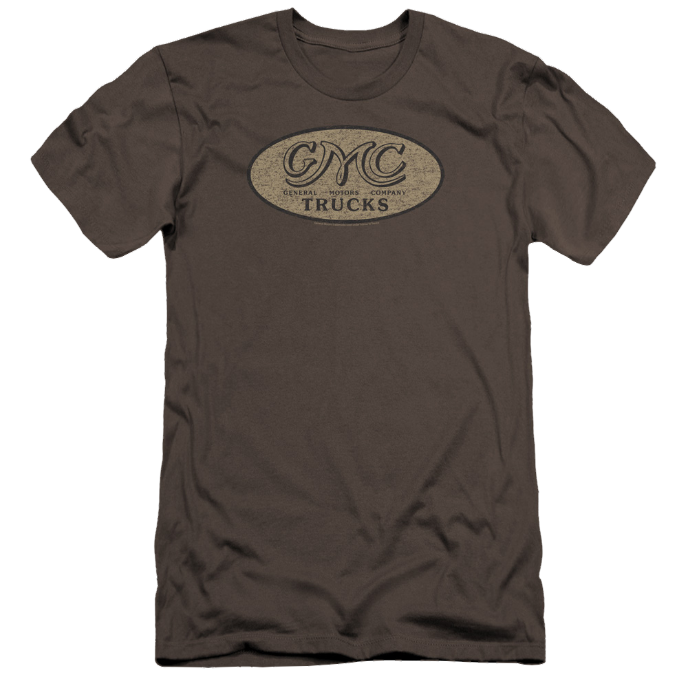 GMC Vintage Oval Logo - Men's Premium Slim Fit T-Shirt Men's Premium Slim Fit T-Shirt GMC