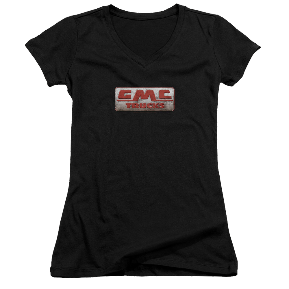 GMC Beat Up 1959 Logo - Juniors V-Neck T-Shirt Juniors V-Neck T-Shirt GMC
