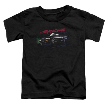 Black toddler t-shirt with GMC Syclone graphic