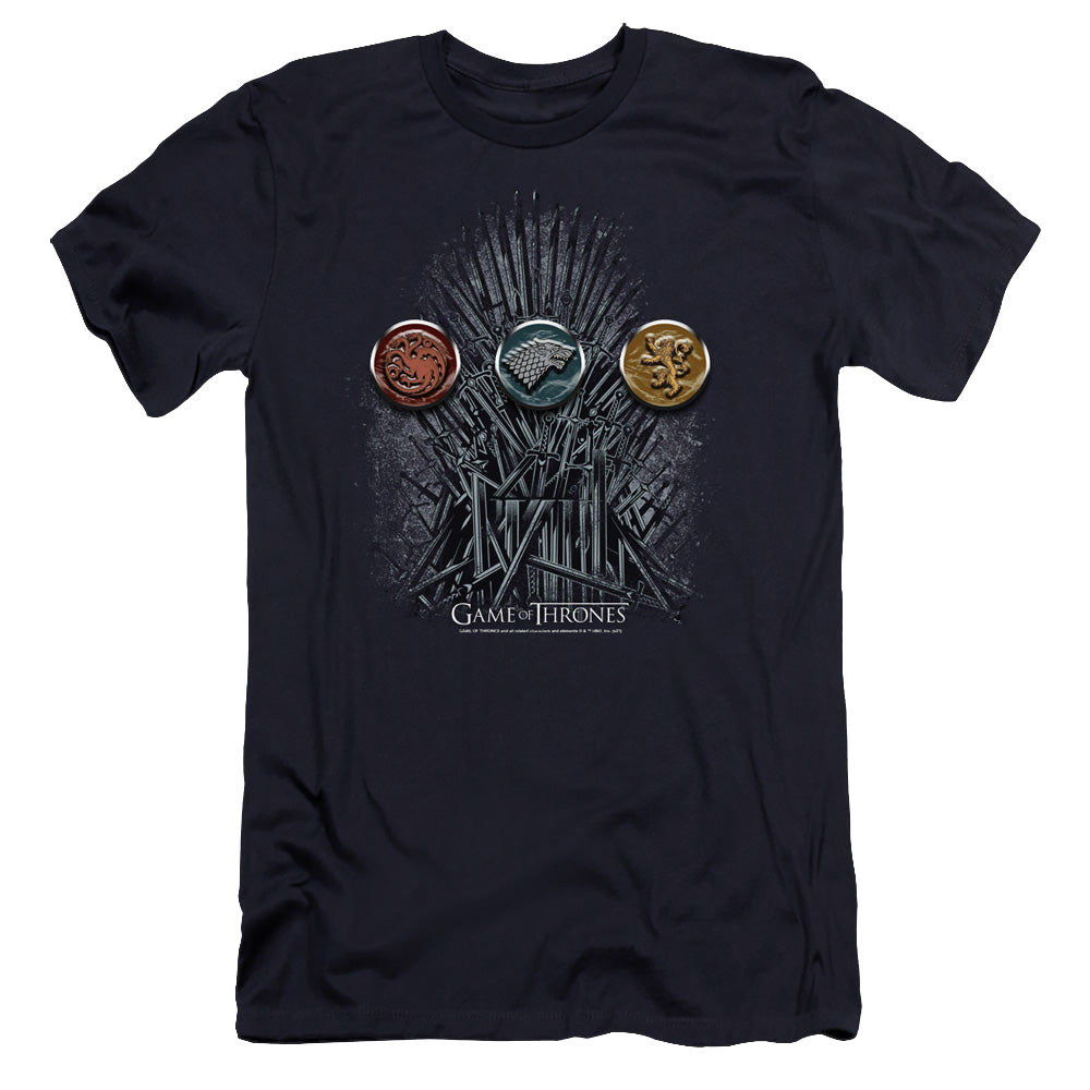 Game of Thrones For The Throne Sigils - Men's Premium Slim Fit T-Shirt Men's Premium Slim Fit T-Shirt Game of Thrones