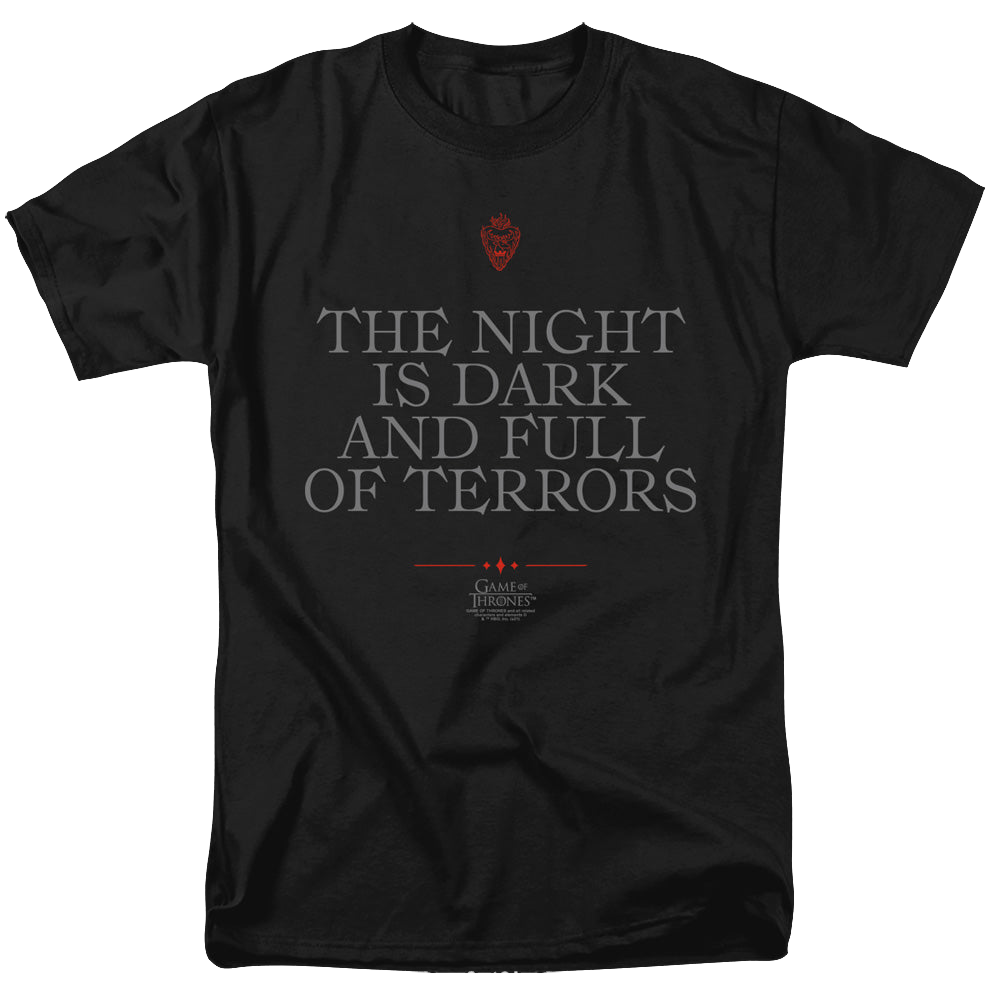 Game of Thrones Night Is Dark - Men's Regular Fit T-Shirt Men's Regular Fit T-Shirt Game of Thrones