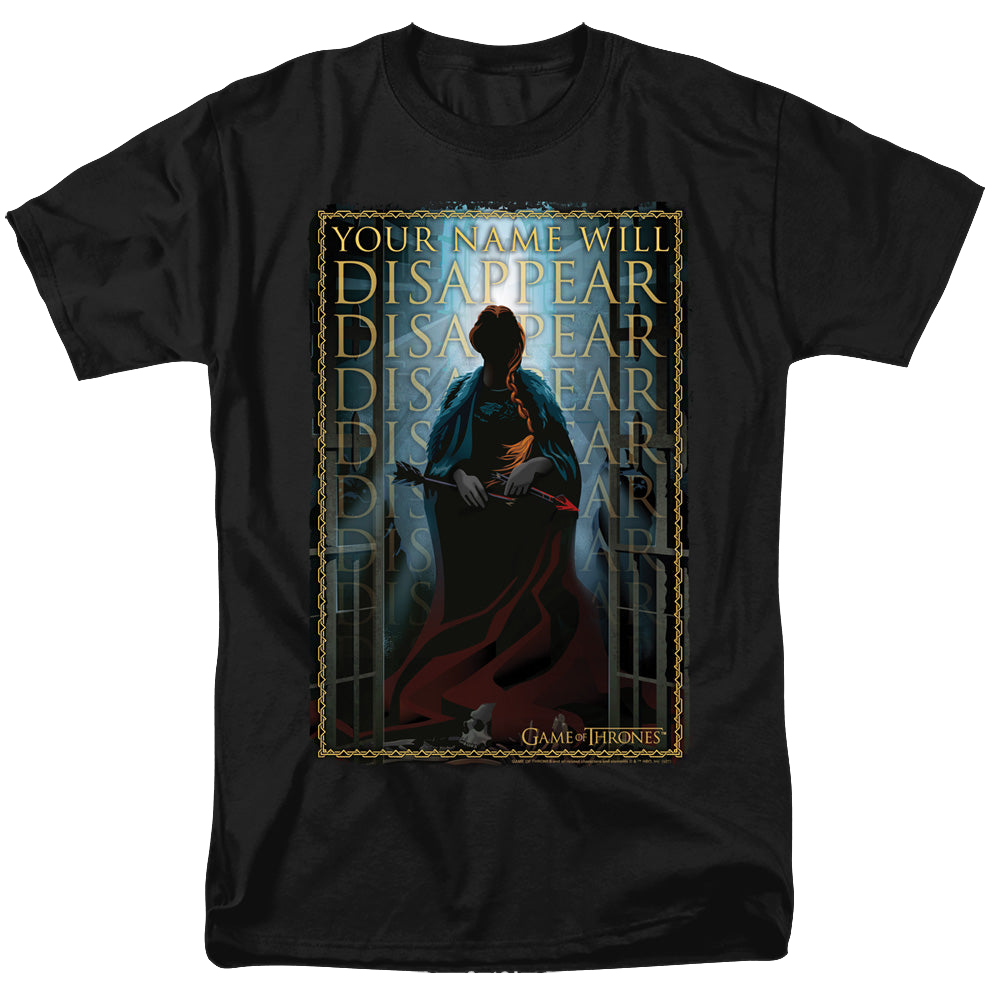 Game of Thrones Your Name Will Disappear - Men's Regular Fit T-Shirt Men's Regular Fit T-Shirt Game of Thrones