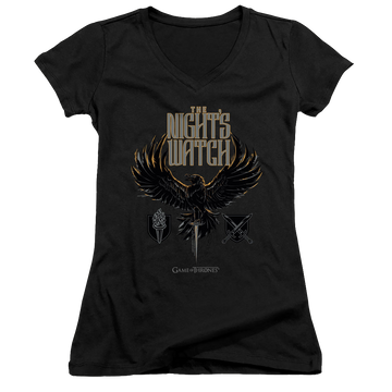Game of Thrones The Nights Watch - Juniors V-Neck T-Shirt Juniors V-Neck T-Shirt Game of Thrones