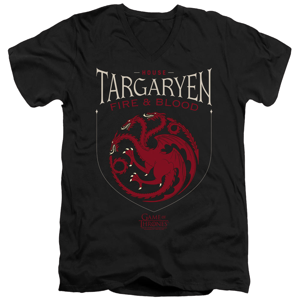 Game of Thrones House Targaryen Sigil - Men's V-Neck T-Shirt Men's V-Neck T-Shirt Game of Thrones