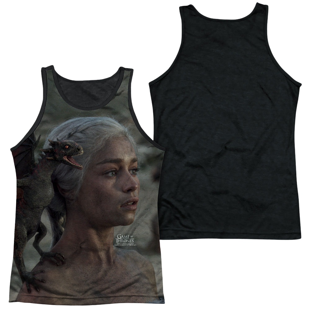 Game of Thrones Daenerys For The Throne - Men's Black Back Tank Top Men's Black Back Tank Game of Thrones